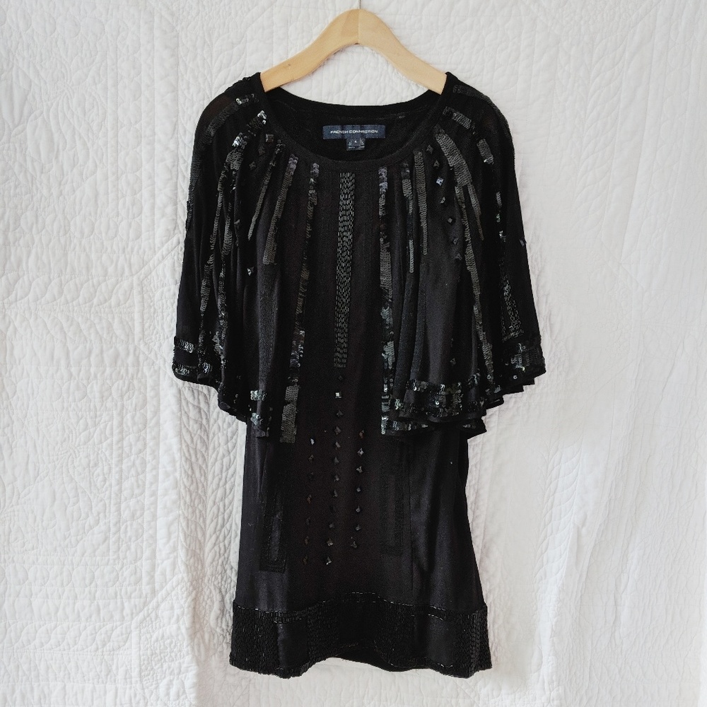French Connection Black Cocktail Party Dress